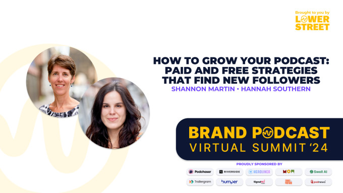 how to grow your podcast header image from the brand podcast virtual summit