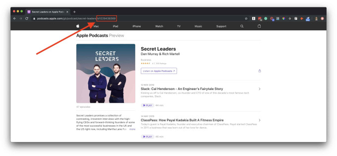 How to find your Apple Podcasts id