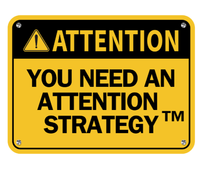 Attention yellow warning sign