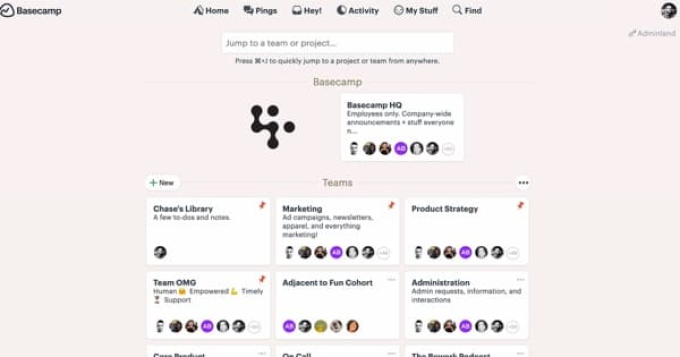 basecamp project management software